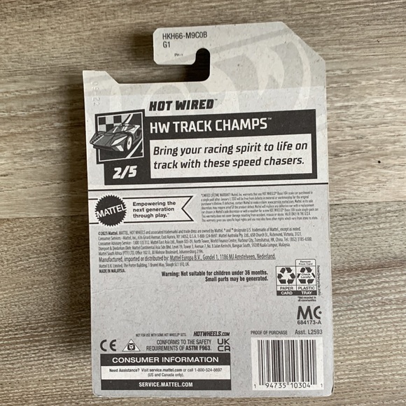 Hot Wheels Wired Drag Race Car HW Track Champs Racing Dragster EV Hotwheels New - Picture 4 of 5